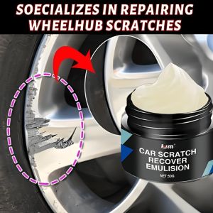 Car Wheel Rim Scratch Repair - a Professional Scratch Removal Agent for Vehicles Comes with a Sponge for Quick Fixing of Scratc