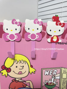 KT Large Cartoon Door Rear Hook Bedroom Punch-Free Seamless Hook Strong Load-Bearing Door Back Partition Hook