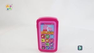 Peppa Pig Emulate Mobile Phone Kids Early Education Playing House Emulation Sound Light Music Tablet Phone Toys Gifts Child Toy