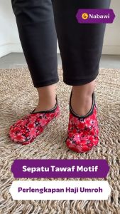 Nabawi Sepatu Kaos Kaki Tawaf Towaf Motif