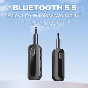 VAORLO Bluetooth 5.5 Bộ Thu Âm Thanh Có Hỗ Trợ Thẻ TF 3.5MM Aux Stereo Âm Nhạc Không Dây Cho Xe Hơi PC Có Mic