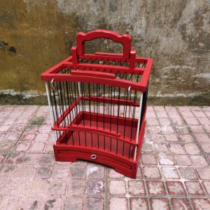 Sangkar Untulan Fiber Hitam Bahan Kayu Jati untuk Sogon Pleeci dll Model Warna