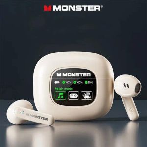 Monster XKT20 Wireless Headphones Bluetooth 5.4 LED Screen Dynamic With 3 Music Mode TWS Noise-Cancelling Hi-Fi Stereo Headset Gaming Headset Noise-cancelling Sports Headset