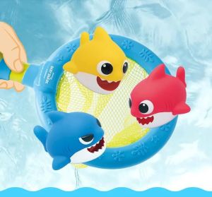New Orignal Pinkfong Baby Shark Bathing & Fishing Beach Set Children Toys Baby Bath Toys Water Toy for Children Kids