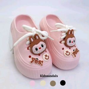 SEBO S-1027 Sandal Anak Perempuan Cute Lucu Terbaru Sandal Tali Karakter Labubu Model Baim Anti slip