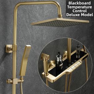 JUNSHEN | Vintage Antique Copper Easy-Install Shower Faucet Set