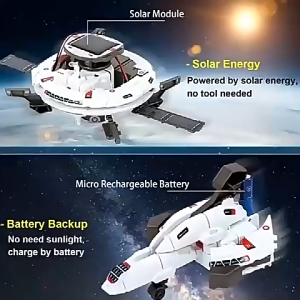 6-In-1 Solar Space Robot Toy Kit Building STEM Science Experiment Projects Kids Assembling Toys