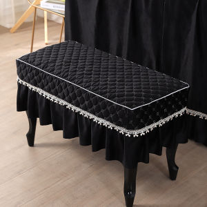 Piano Stool Cover Shoe Changing Stool Cover Makeup Chair Cover Cover Seat Cushion European Style Lace Nightstand Cover Custom Piano Chair Cover