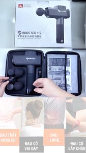 Súng massage Booster M2-C -12V - 120W - Giãn cơ cầm tay và pin sạc tiện lợi