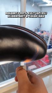 Sepatu Slip On Casual Pria Formal Kulit Sapi Premium MD336