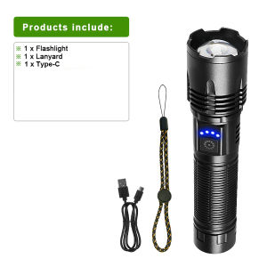 990000000LM LED Strong Light Tactical Torch Rechargeable Portable Flashlight High Power Outdoor Emergency Camping Lantern