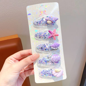 ENEN | Seaside Theme Starfish Shell Side Clips for Toddlers