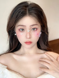 Dance Performance Face Makeup Stickers Rhinestone Eye Center Patch Stage Makeup Facial Decals for Concerts And Performances