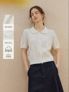 INMAN | Áo Cardigan Knit Đa Năng có ren và Cổ Peter Pan
