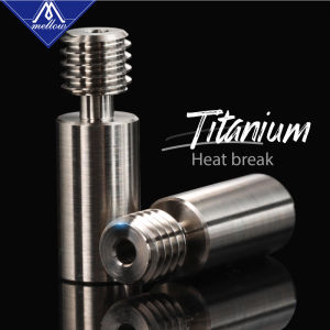 Mellow | Mellow TC4 Titanium All Metal Chimera Extruder Heat break V6 Dual Hotend J-Head Throat 1.75mm Filament 3D Printer Parts