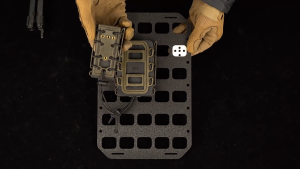 Oiking Tactical Portable Storage Molle Plate (8*12.5inch) PP Material with Removable Handle Strap Both Sides Holes for Fixing on Wall or Pelican Box Outdoor Hunting Accessories