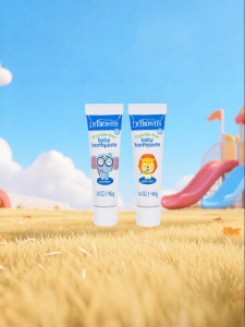 Dr Brown’s Natural Flow | Tooth Decay Prevention Baby Toothpaste 0-3 Years Fluoride Free Fruit Flavor