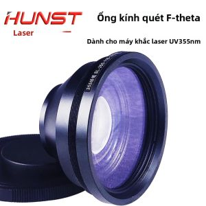 Ống Kính Quét Laser Hunst F-Theta UV Cho Máy Khắc 355nm 110X110mm 200X200mm 300X300mm Cấu Trúc Gương Trường Plano-Concave
