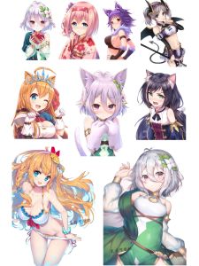 Princess Connect! Cocomelon Kawaii Luggage Sticker for Mobile Phone And Laptop Cartoon Style Anime Decal Travel Essential