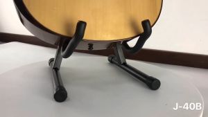 PLAYOU Foldable Guitar Stand Single Floor Guitar Stand For Acoustic Electric Musical Instrument Universal Display