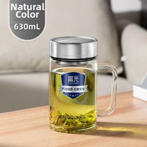 Fuguang | High Borosilicate Glass Tea Infuser Large Capacity Mug With Handle