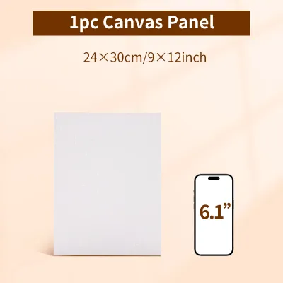 1pc Maries Canvas BoardArt Painting White Blank Canvas PanelsOilAcrylicGouacheTempera Paint for Professionals & Beginners