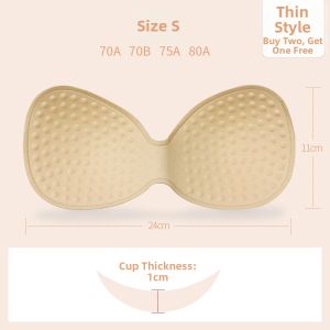 One-Piece Sports Bra Insert Pads Thin Sponge Cushion Thickened Back Beauty Chest Pads Replacement Inner Pads for Womens Underwear