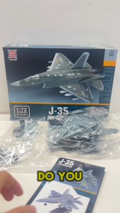 Fighter Jet 1:72 1:100 DIY Aeroplane Plane Airplane Aircraft Military Battle Blocks Model Collection Toys for Boys Kids