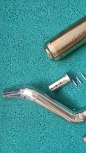 Z2R Stainless Elbow ( motorstar ) with SC Project Round Exhaust and DB Reducer