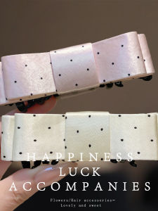 Cute Polka Dot Bow Hair Clip