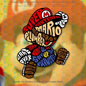 chapter byte | Cartoon Style Creative Scratch Covering Car Stickers