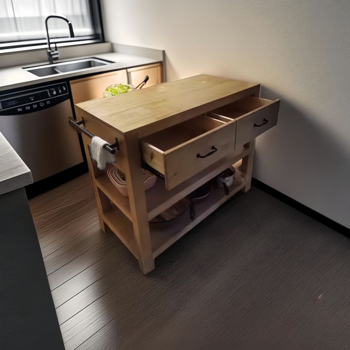 Scandinavian Style Retro Solid Wood Dining Cabinet Multi-Function ...