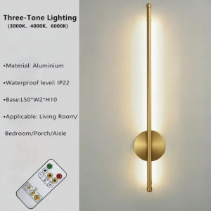 Magnetic Rechargeable 50 Wall Lamp Black Gold For Living Room Bedroom Hallway Study Stairwell Cloakroom LED Lighting Wiring Free
