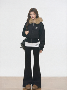WESTAYONE | New Furry Collar Hoodie Coat