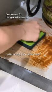 Pembersih Serbaguna Granit Tile dan Stainless Fason Gratine 400ml Paket Sikat Gagang kuas