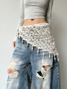 XUANXUAN | Bohemian Lace Decorative Fringe Triangle Waistband
