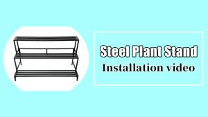 Metal plant stand 2-3Tier Steel storage rack Waterproof and rust-resistant Suitable for potted plants and flower pots