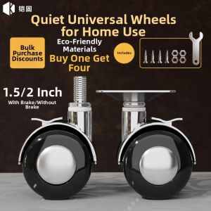 FEIZHUXIANSEN | U-shaped Plate Universal Wheel 1.5 Inch