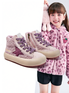 Barbie | Girls High-top Fleece-lined Winter Sneakers