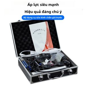 XMSJ | Bộ Dụng Cụ Sửa Chữa Kính Chắn Gió Ô Tô Chuyên Nghiệp Phụ Kiện Sửa Chữa Vết Nứt Kính Hộp Dụng Cụ Kèm Bơm Hút Chân Không Bằng Thép Không Gỉ