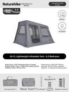 NatureHike | Sun Protection Quick Setup Inflatable Tent