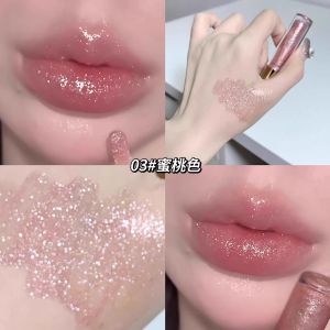 Flash Water Light Lip Lacquer Lip Gloss Moisturizing White Water Light Full Lips Not Oily Glass Lipstick Female Stacked Bright Crystal