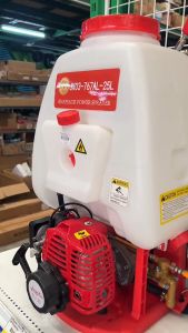 เครื่องพ่นยาเบนซิน เครื่องพ่นยา767 ยี่ห้อPAMPAG หรือขนาด 25ลิตร 2จังหวะ ลูกลอย เครื่องTU34 ใหญ่กว่ารุ่นทั่วไป ลานสตาร์ทเบา หัวฉีดทองเหลือง