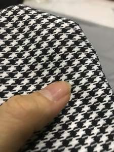 Vải Cotton Bố zích zắc trắng đen dày co giãn mềm mịn (khổ 1m5)may đầm váy vestcomple Blazer quần tây