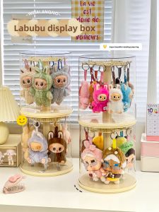 WEIAI | Rotating Transparent Dustproof Display Box for Labubu Figurines
