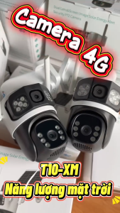 Camera iCSee T10-XM 4G năng lượng mặt trời - không cần băng thông rộng hoạt động độc lập bằng sim 4G