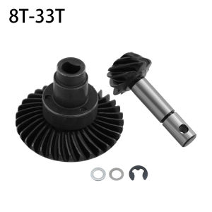 AR44 Heavy Duty Bevel Helical Overdrive Gear 24/8T 27/8T 30/8T 33/8T for 1/10 RC Crawler II III 90046 AXI0304 AR45 Capra Axle