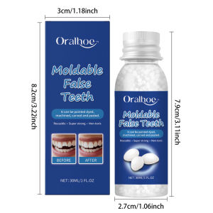 Resin Solid dental adhesive Shapeable Teeth Gaps Filling Solid Glue Temporary Tooth Repair Safe DIY Dental Care Supplies 30ml