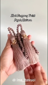 IKAT PINGGANG TWIST PAYET MUTIARA 125 - 200 CM PREMIUM SABUK RUMBAI