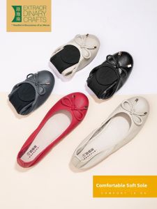 LUSHINAN | Soft Bottom Round Toe Ballet Slip-on Shoes Flats